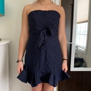 Navy Blue Mini Dress